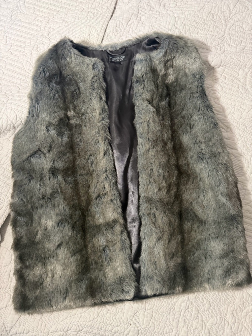 Topshop Faux Fur Vest